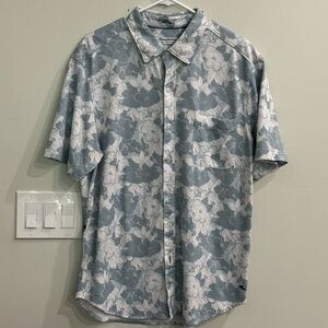 Tommy Bahama Blue and White Floral Shirt